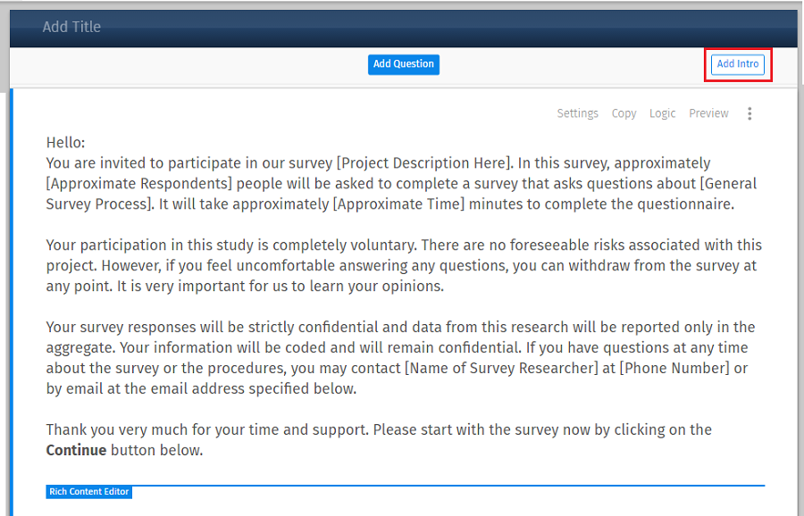 Survey Software Help Image